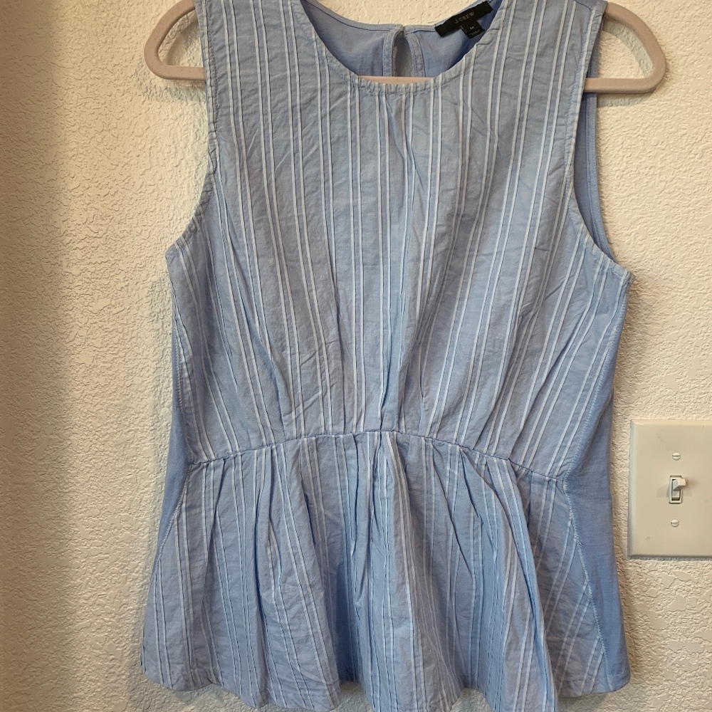 J.Crew Peplum Stripe Top